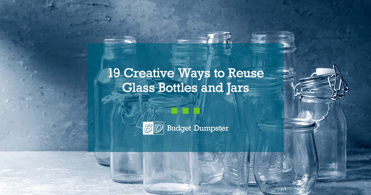 19 Ways to Reuse Glass Bottles and Jars