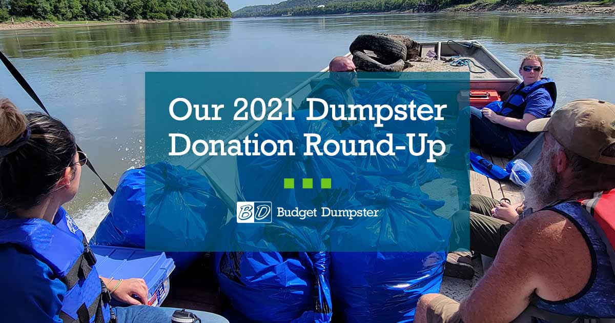 Our 2021 Dumpster Donation Round-Up