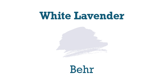 White Lavender Paint Color Swatch